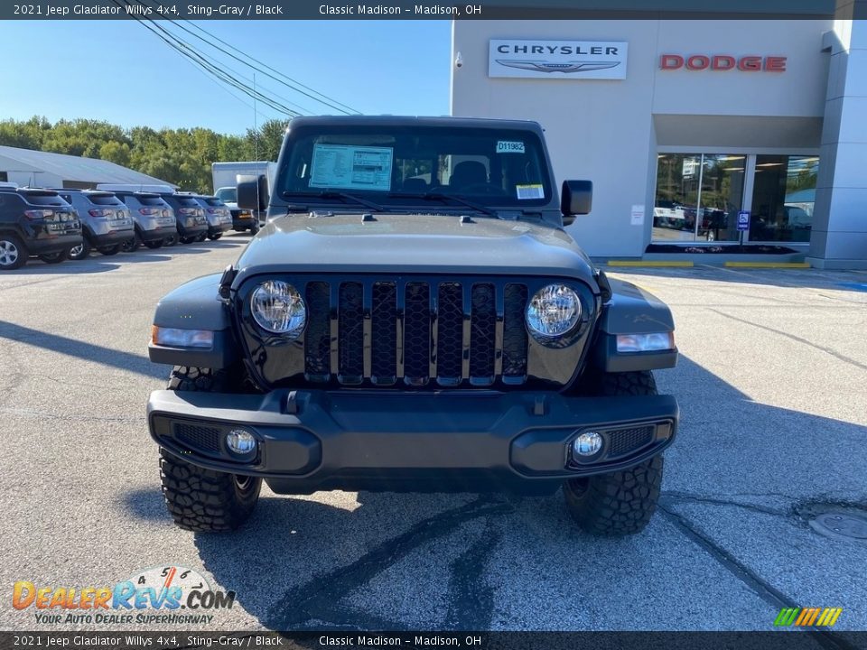 2021 Jeep Gladiator Willys 4x4 Sting-Gray / Black Photo #7
