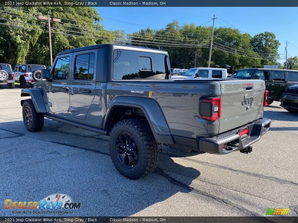 2021 Jeep Gladiator Willys 4x4 Sting-Gray / Black Photo #9
