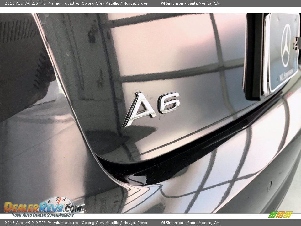 2016 Audi A6 2.0 TFSI Premium quattro Oolong Grey Metallic / Nougat Brown Photo #27