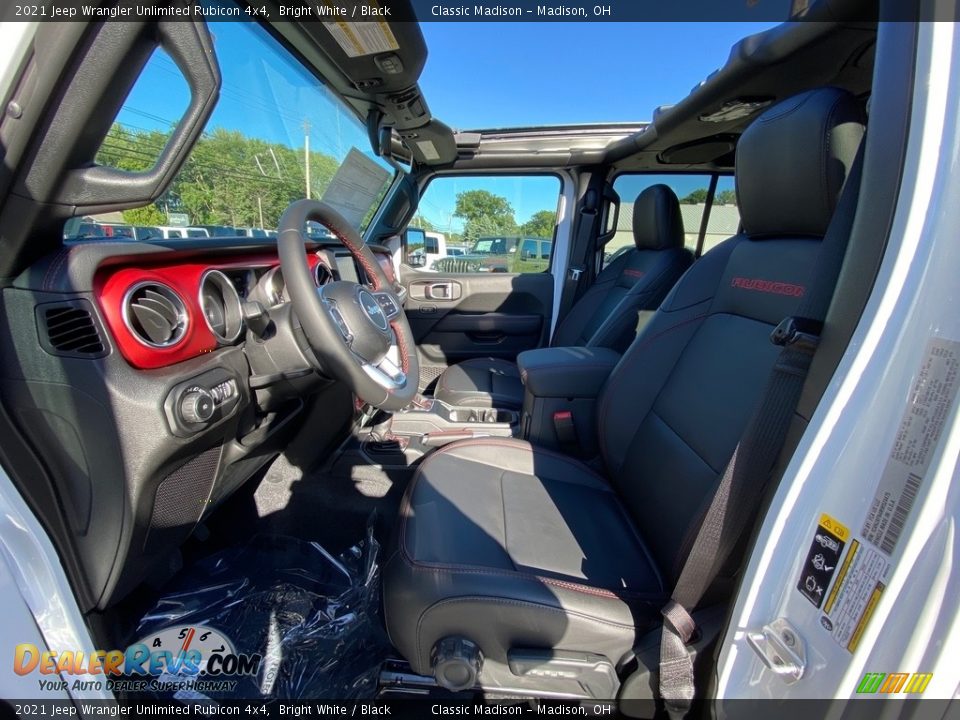 2021 Jeep Wrangler Unlimited Rubicon 4x4 Bright White / Black Photo #2
