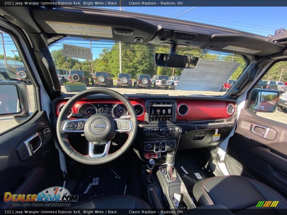 2021 Jeep Wrangler Unlimited Rubicon 4x4 Bright White / Black Photo #4