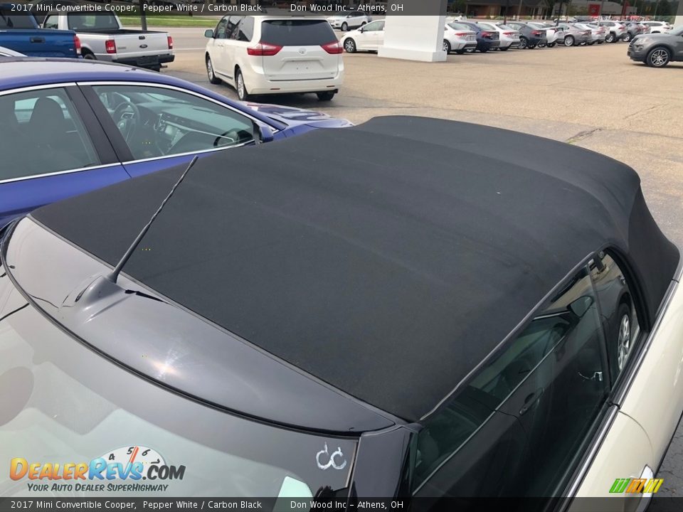 2017 Mini Convertible Cooper Pepper White / Carbon Black Photo #3