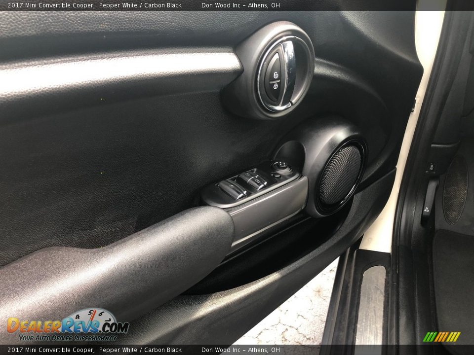 2017 Mini Convertible Cooper Pepper White / Carbon Black Photo #5