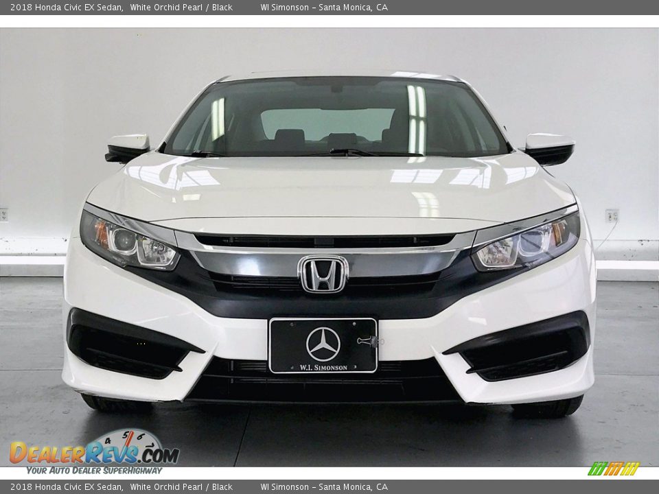 2018 Honda Civic EX Sedan White Orchid Pearl / Black Photo #2