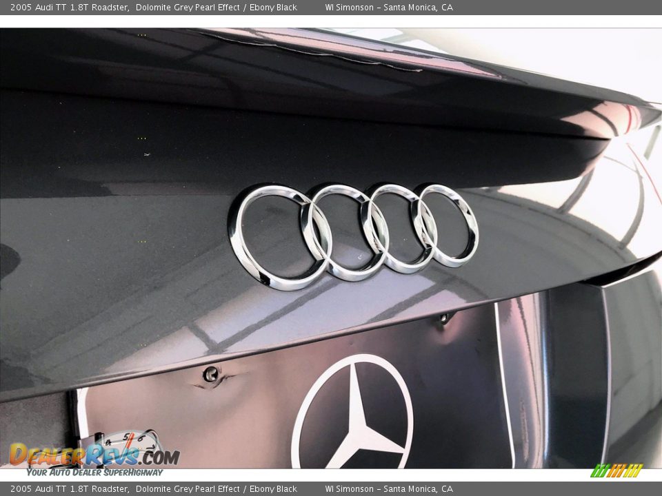 2005 Audi TT 1.8T Roadster Dolomite Grey Pearl Effect / Ebony Black Photo #7