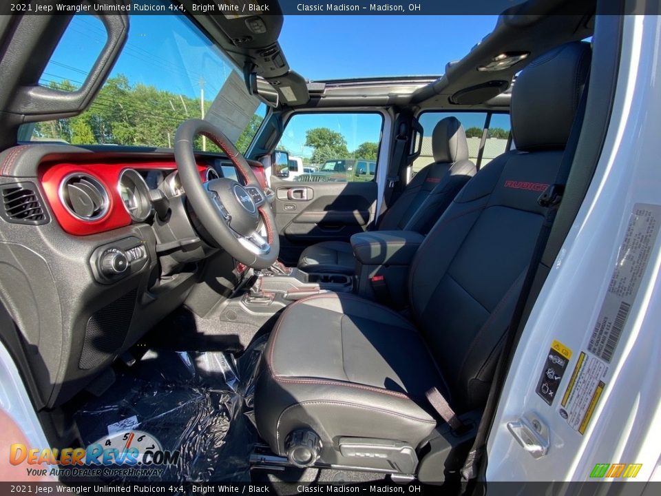 2021 Jeep Wrangler Unlimited Rubicon 4x4 Bright White / Black Photo #2