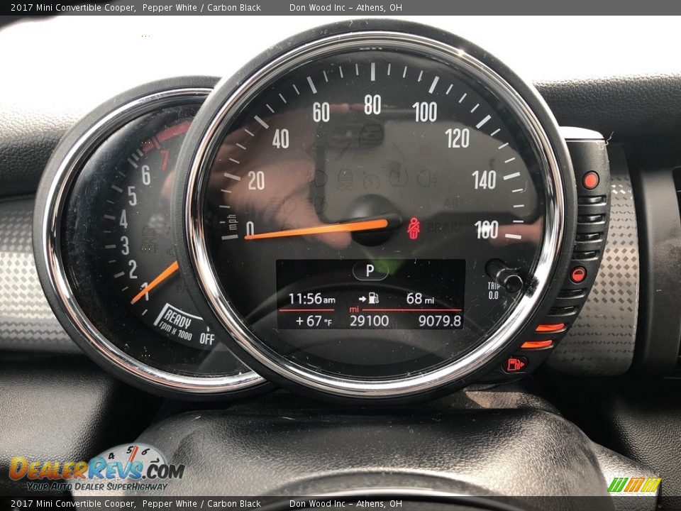 2017 Mini Convertible Cooper Pepper White / Carbon Black Photo #9