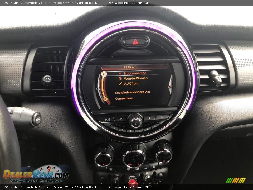 2017 Mini Convertible Cooper Pepper White / Carbon Black Photo #10