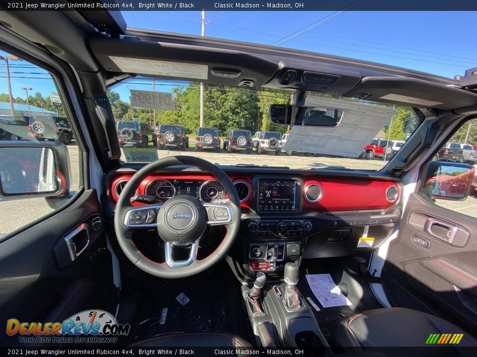 2021 Jeep Wrangler Unlimited Rubicon 4x4 Bright White / Black Photo #4