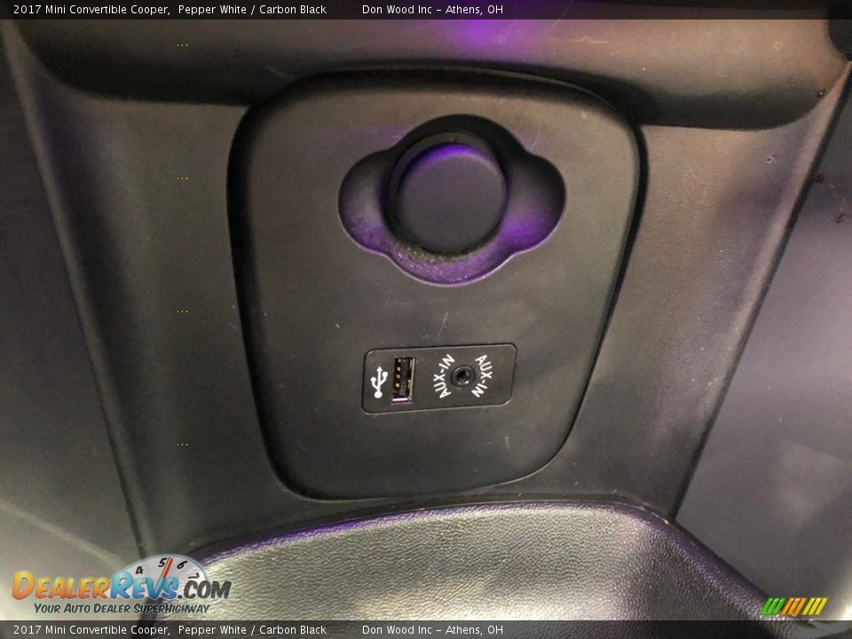 2017 Mini Convertible Cooper Pepper White / Carbon Black Photo #11
