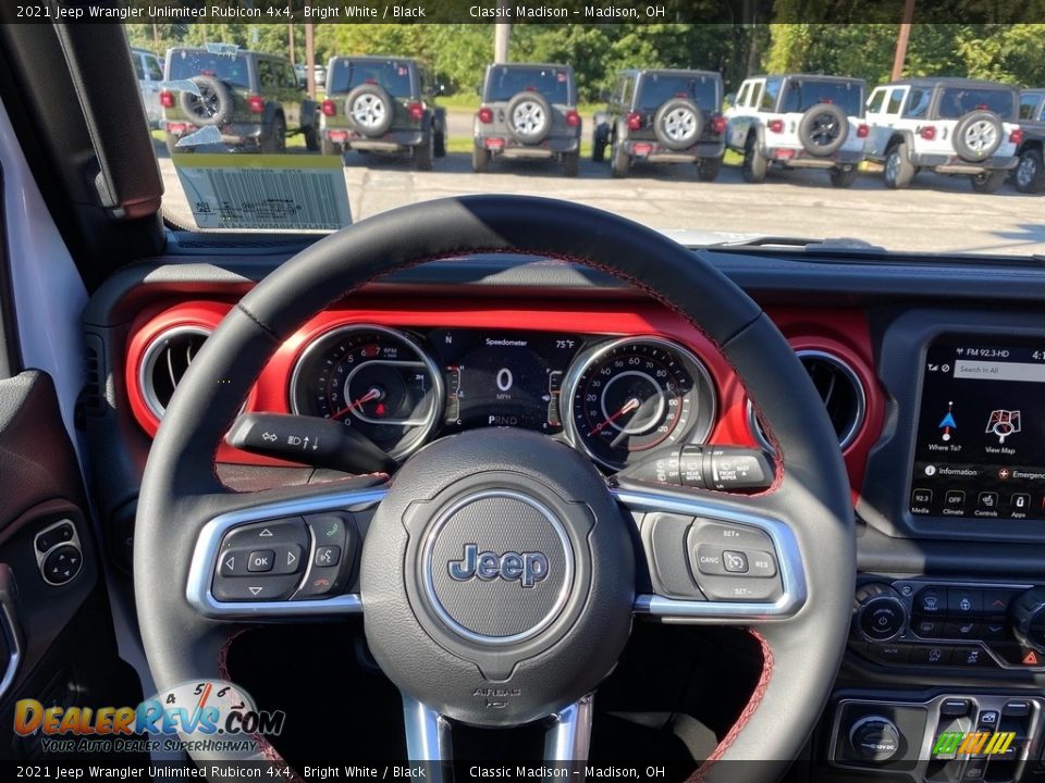 2021 Jeep Wrangler Unlimited Rubicon 4x4 Bright White / Black Photo #5