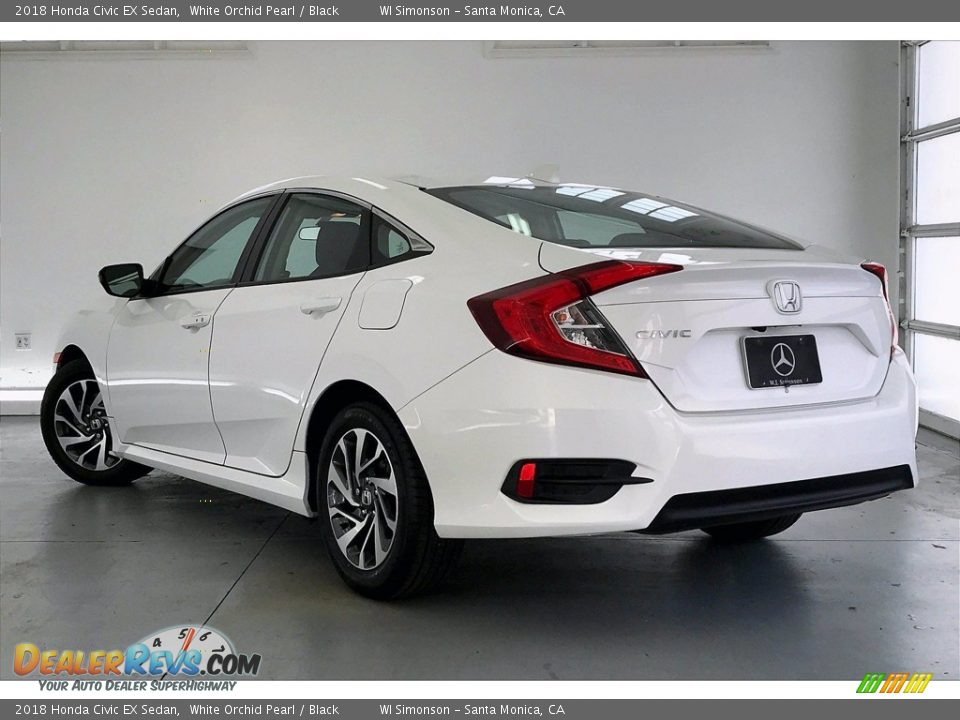 2018 Honda Civic EX Sedan White Orchid Pearl / Black Photo #10