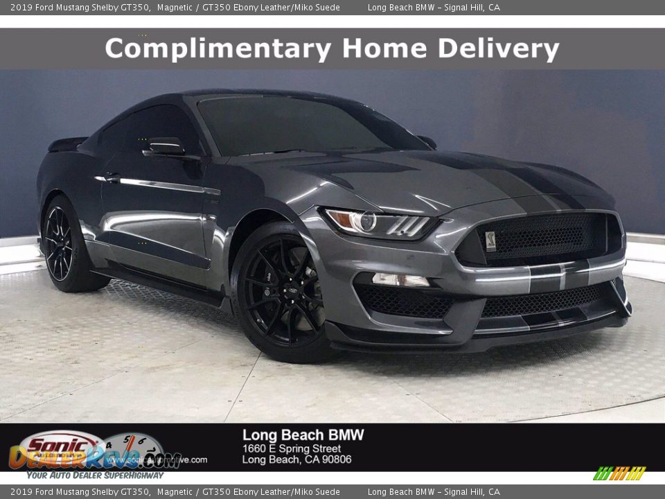 2019 Ford Mustang Shelby GT350 Magnetic / GT350 Ebony Leather/Miko Suede Photo #1