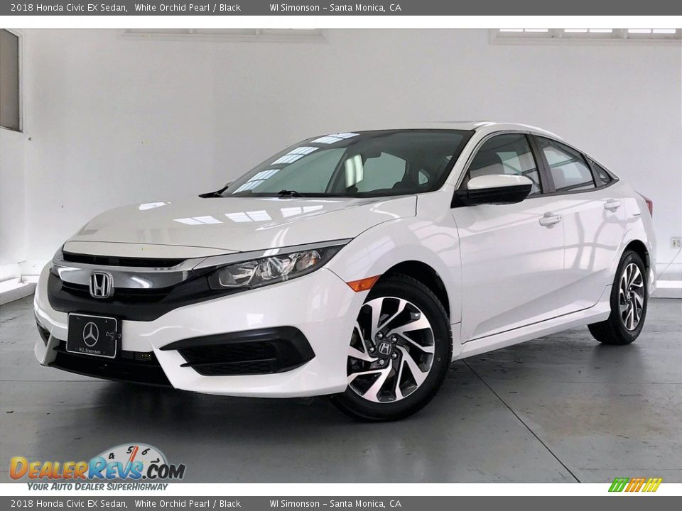 2018 Honda Civic EX Sedan White Orchid Pearl / Black Photo #12