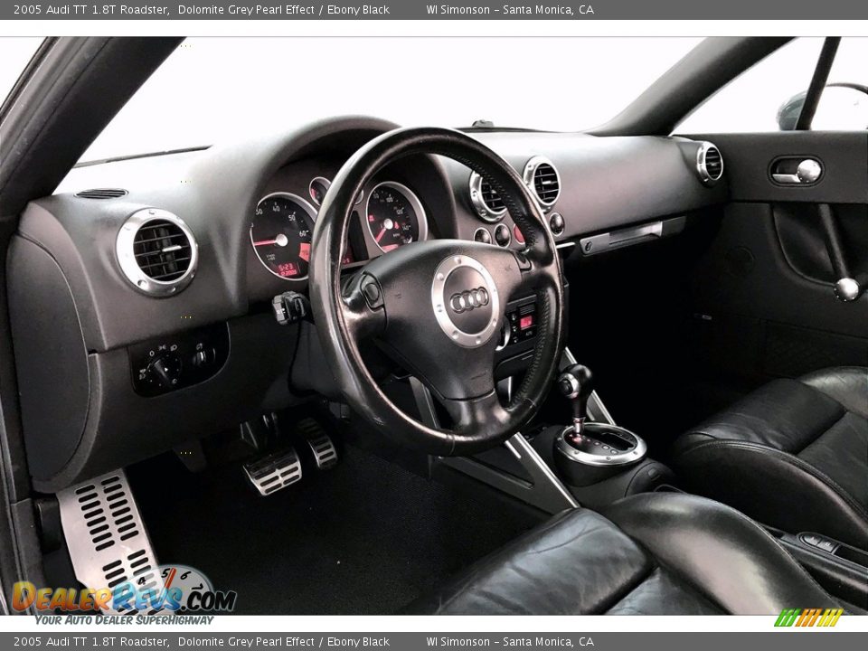 2005 Audi TT 1.8T Roadster Dolomite Grey Pearl Effect / Ebony Black Photo #19
