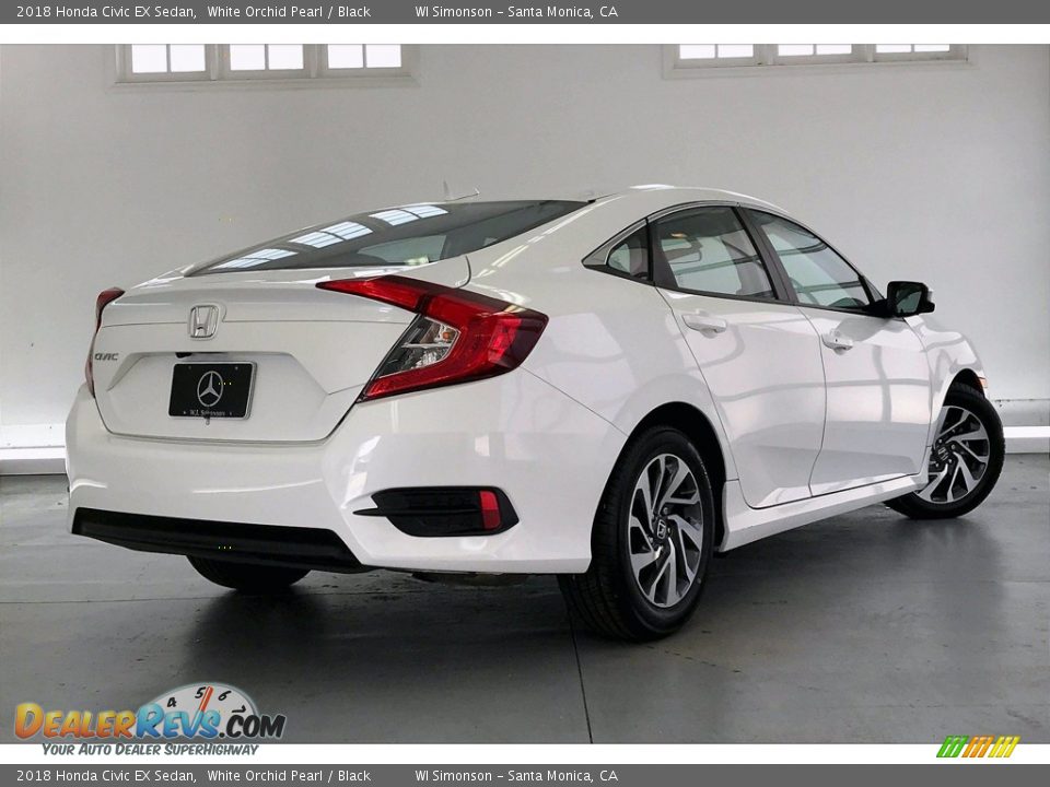 2018 Honda Civic EX Sedan White Orchid Pearl / Black Photo #16