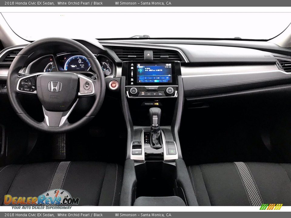 2018 Honda Civic EX Sedan White Orchid Pearl / Black Photo #17