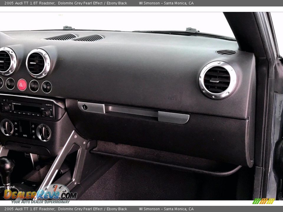 2005 Audi TT 1.8T Roadster Dolomite Grey Pearl Effect / Ebony Black Photo #25