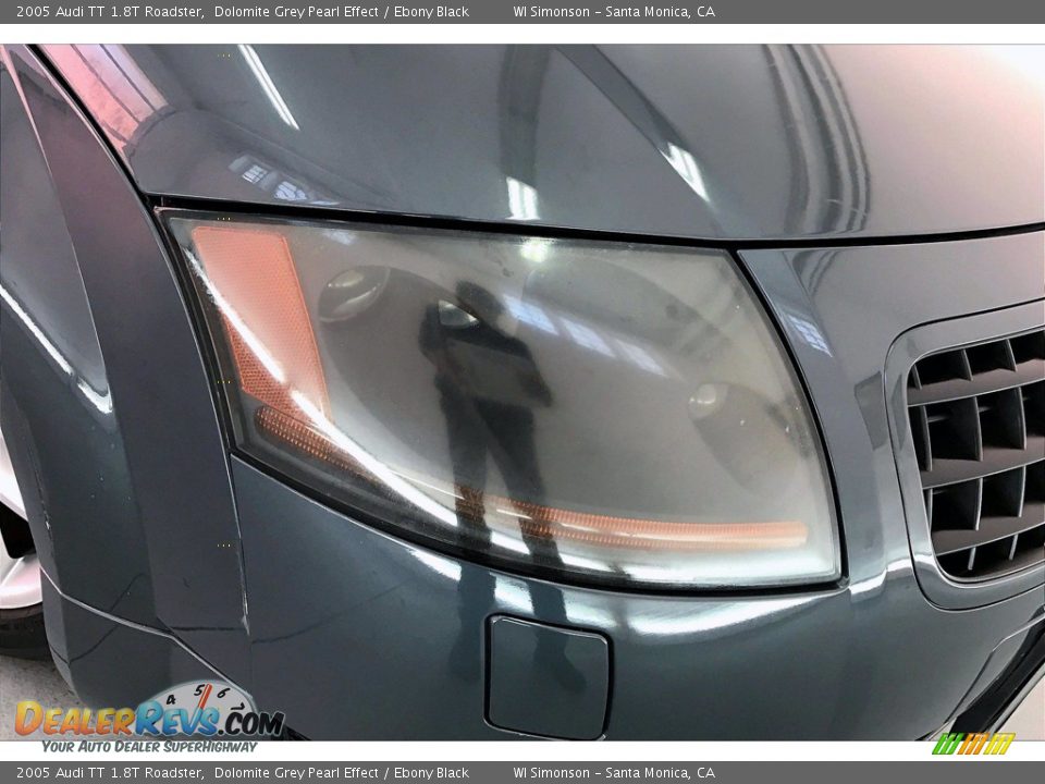 2005 Audi TT 1.8T Roadster Dolomite Grey Pearl Effect / Ebony Black Photo #29
