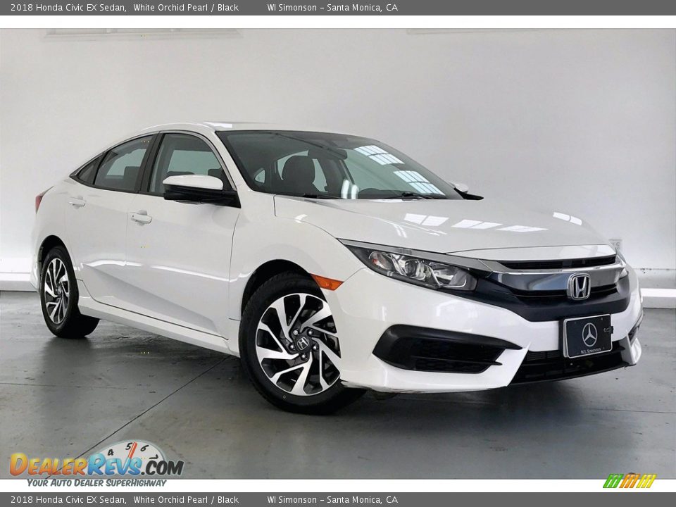 2018 Honda Civic EX Sedan White Orchid Pearl / Black Photo #34