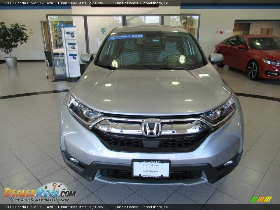 2018 Honda CR-V EX-L AWD Lunar Silver Metallic / Gray Photo #2