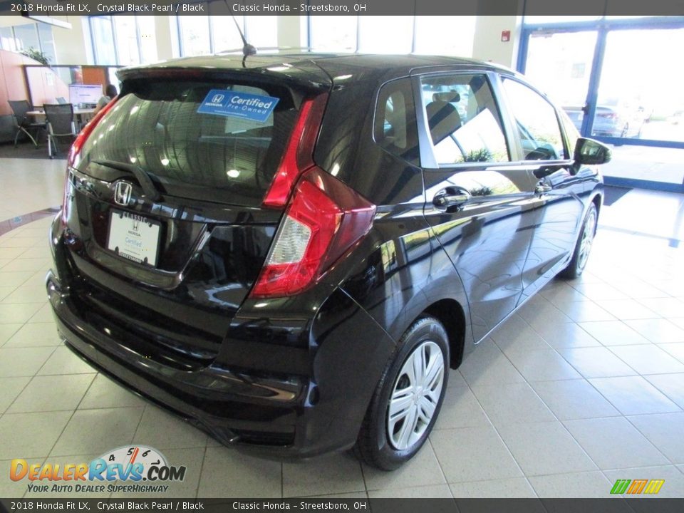 2018 Honda Fit LX Crystal Black Pearl / Black Photo #7