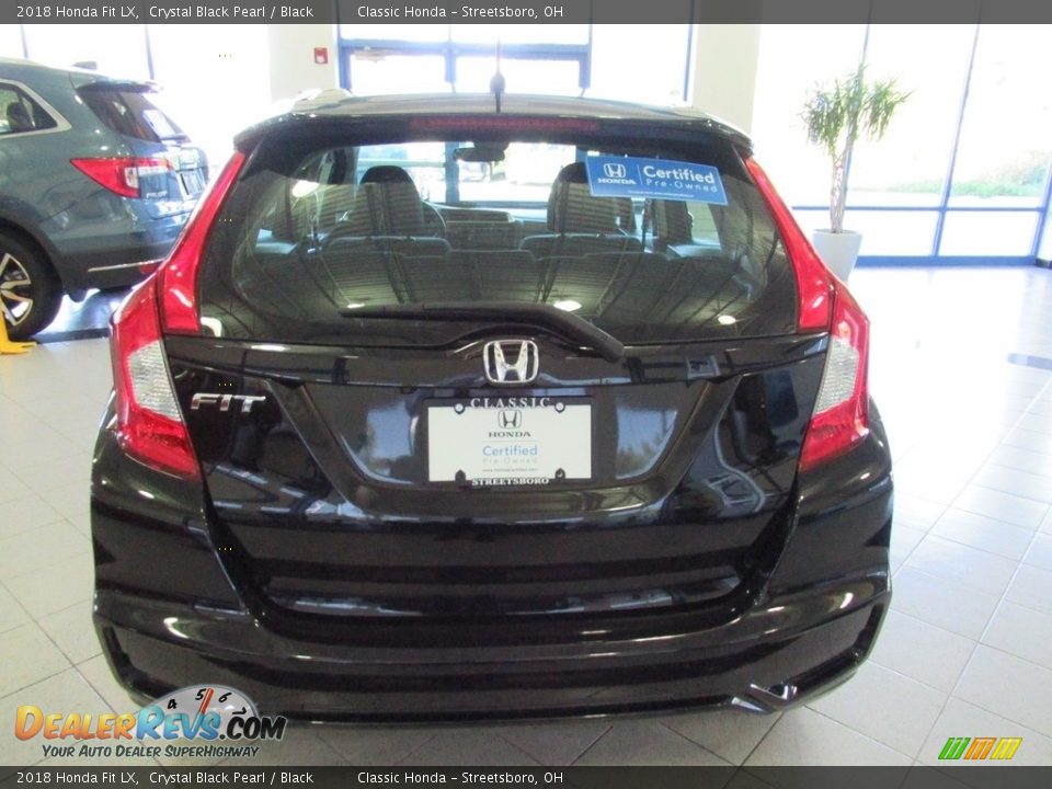 2018 Honda Fit LX Crystal Black Pearl / Black Photo #8