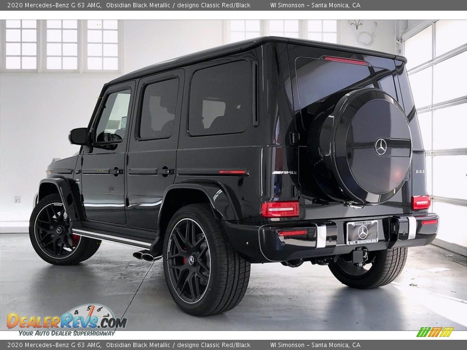 2020 Mercedes-Benz G 63 AMG Obsidian Black Metallic / designo Classic Red/Black Photo #2