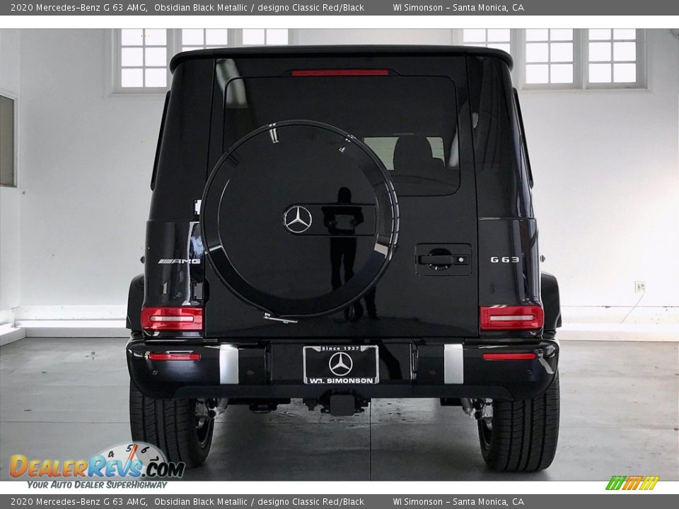 2020 Mercedes-Benz G 63 AMG Obsidian Black Metallic / designo Classic Red/Black Photo #3
