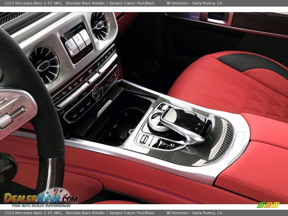 2020 Mercedes-Benz G 63 AMG Obsidian Black Metallic / designo Classic Red/Black Photo #7