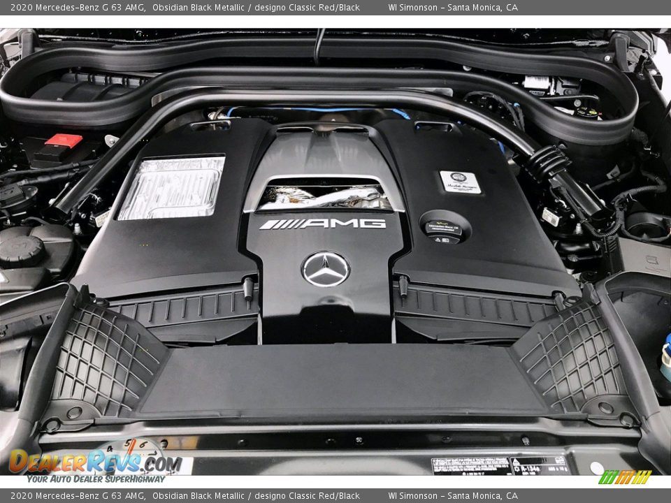 2020 Mercedes-Benz G 63 AMG Obsidian Black Metallic / designo Classic Red/Black Photo #8