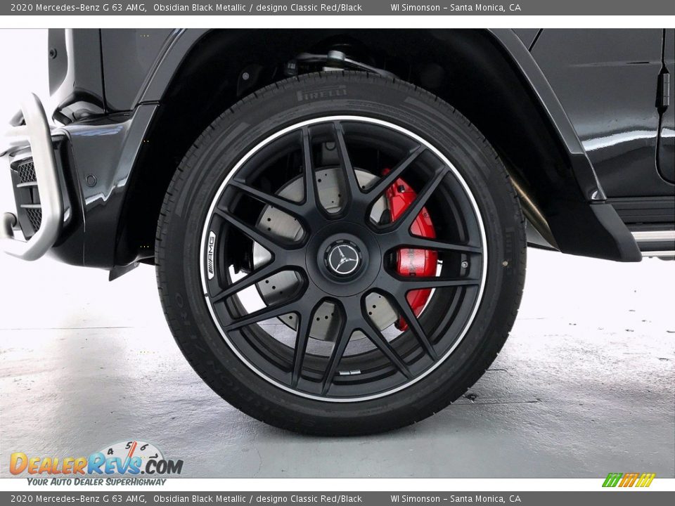 2020 Mercedes-Benz G 63 AMG Obsidian Black Metallic / designo Classic Red/Black Photo #9
