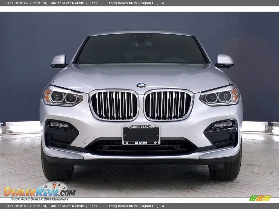 2021 BMW X4 xDrive30i Glacier Silver Metallic / Black Photo #2