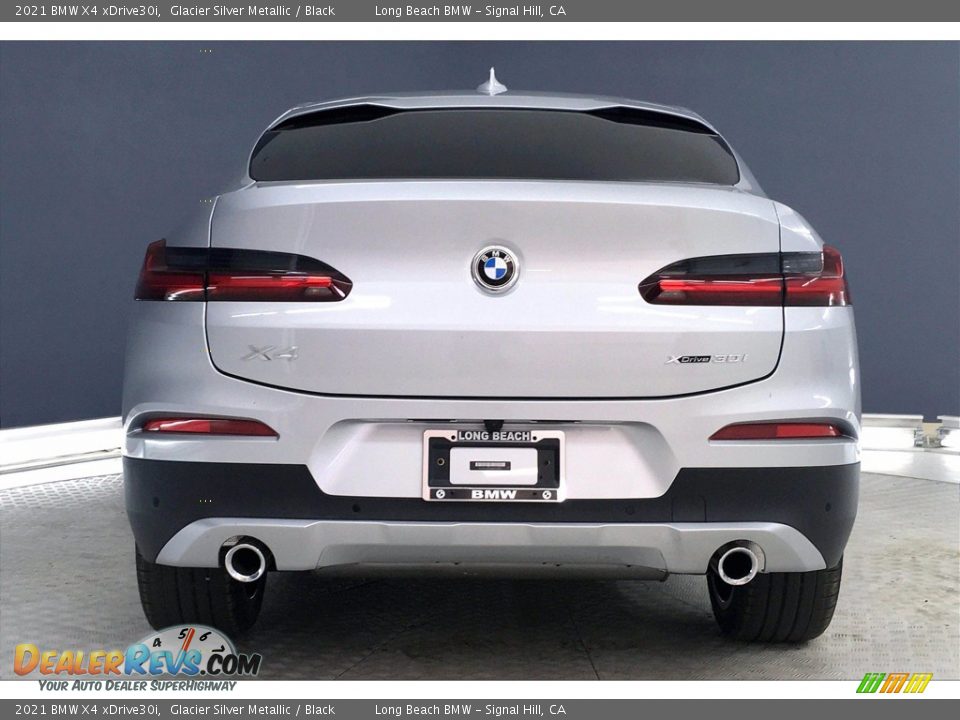 2021 BMW X4 xDrive30i Glacier Silver Metallic / Black Photo #4