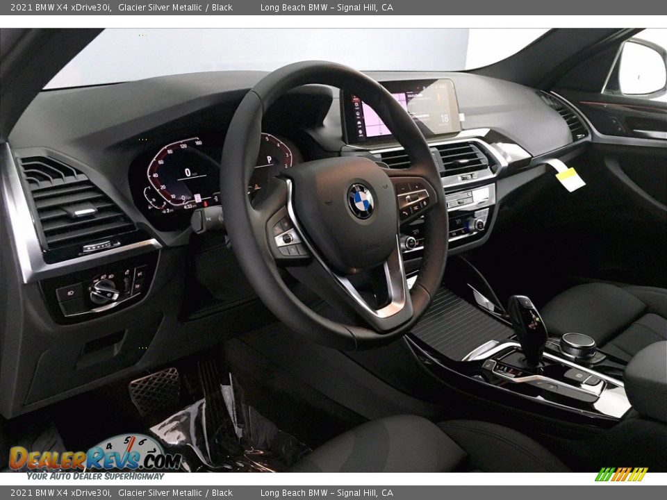 2021 BMW X4 xDrive30i Glacier Silver Metallic / Black Photo #7