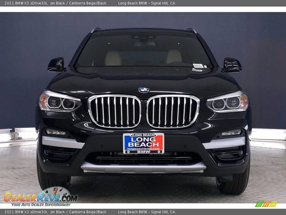 2021 BMW X3 sDrive30i Jet Black / Canberra Beige/Black Photo #2