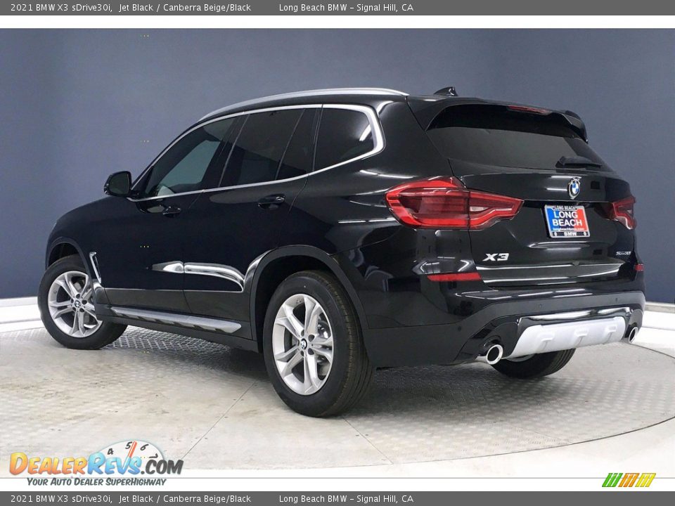 2021 BMW X3 sDrive30i Jet Black / Canberra Beige/Black Photo #3