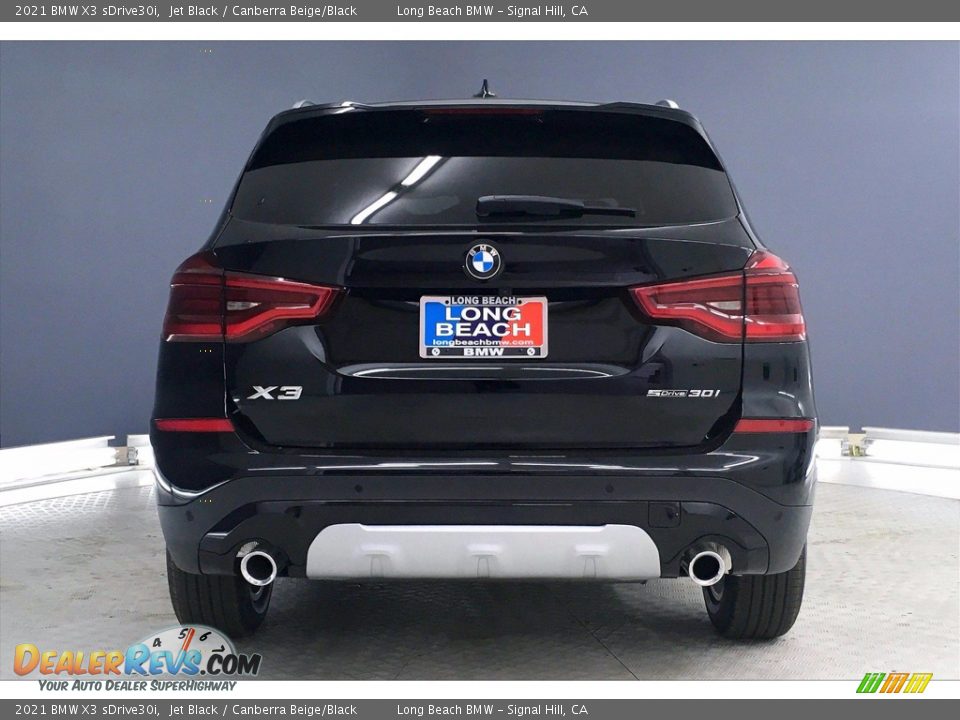 2021 BMW X3 sDrive30i Jet Black / Canberra Beige/Black Photo #4
