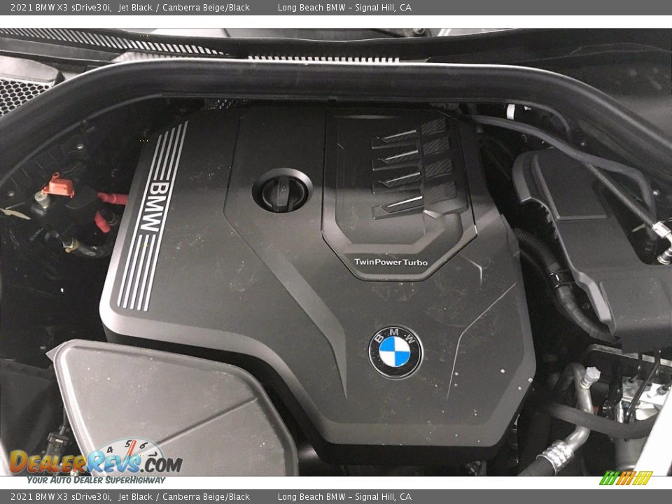 2021 BMW X3 sDrive30i Jet Black / Canberra Beige/Black Photo #11