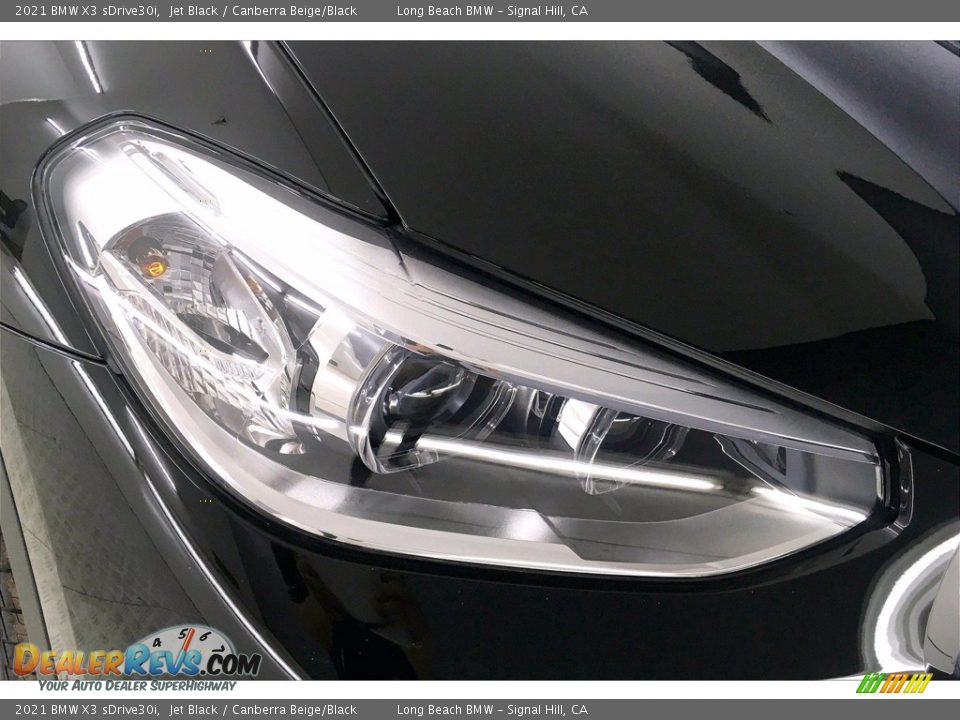 2021 BMW X3 sDrive30i Jet Black / Canberra Beige/Black Photo #14