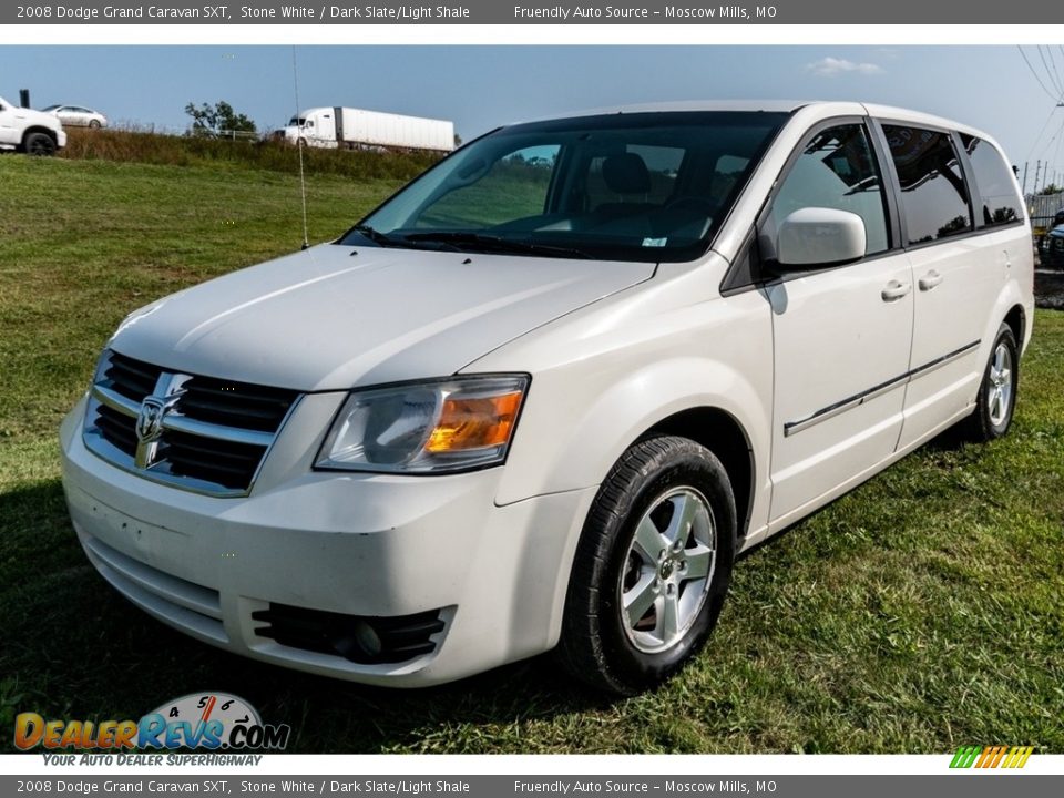 2008 Dodge Grand Caravan SXT Stone White / Dark Slate/Light Shale Photo #8