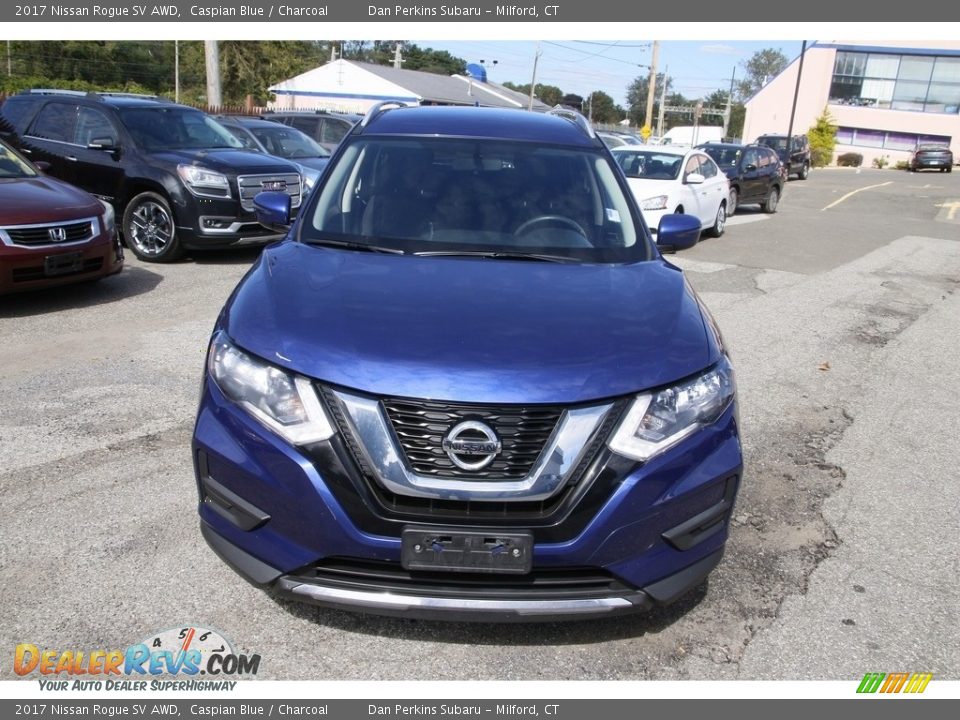 2017 Nissan Rogue SV AWD Caspian Blue / Charcoal Photo #2