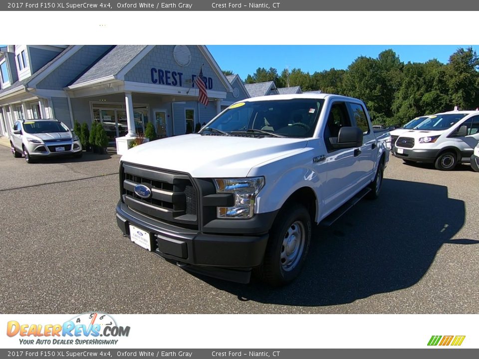 2017 Ford F150 XL SuperCrew 4x4 Oxford White / Earth Gray Photo #4