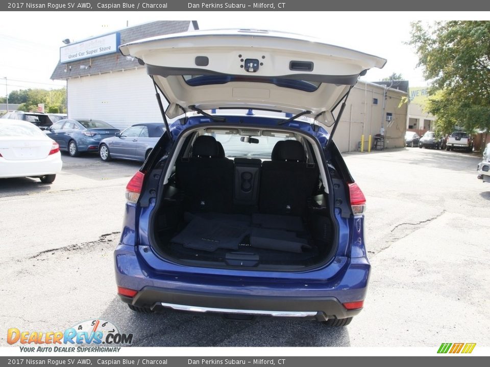 2017 Nissan Rogue SV AWD Caspian Blue / Charcoal Photo #13