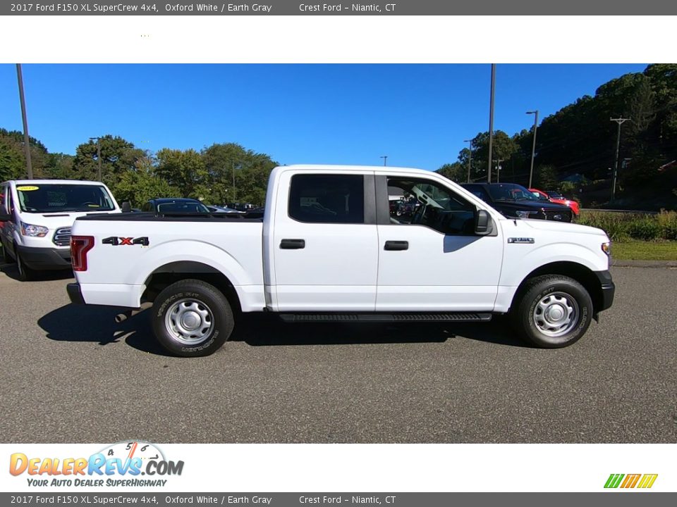 2017 Ford F150 XL SuperCrew 4x4 Oxford White / Earth Gray Photo #9