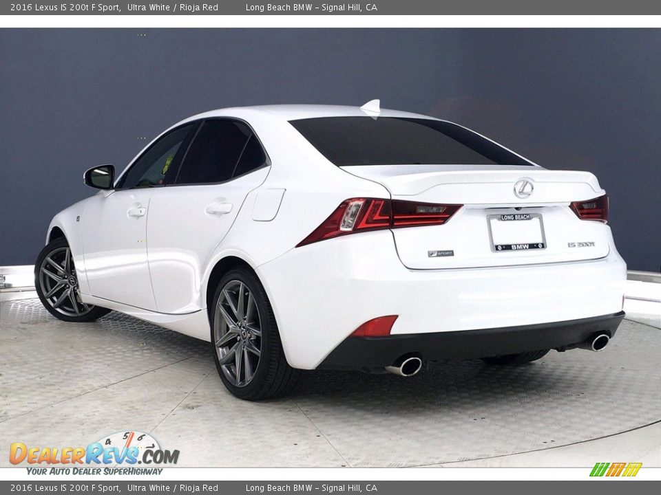 2016 Lexus IS 200t F Sport Ultra White / Rioja Red Photo #10