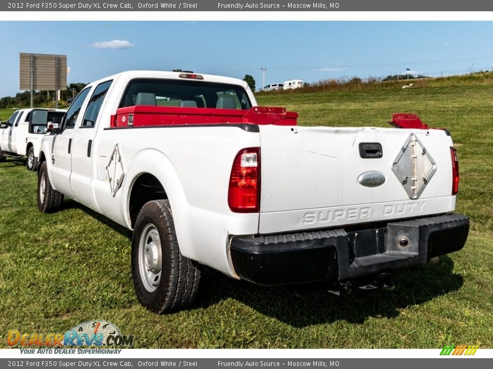 2012 Ford F350 Super Duty XL Crew Cab Oxford White / Steel Photo #6