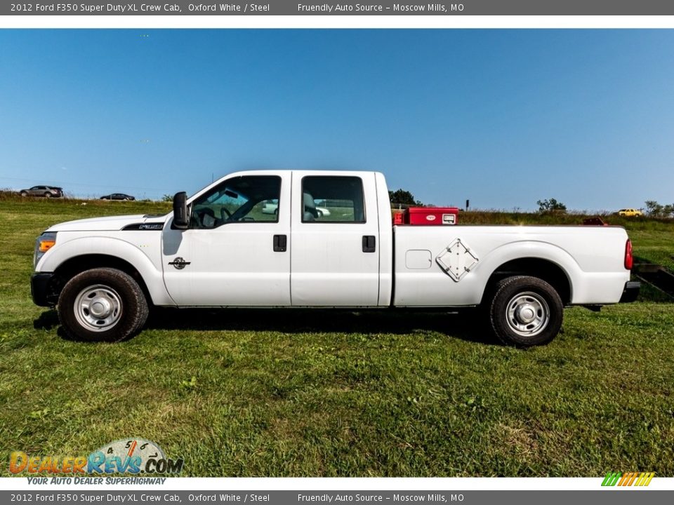 2012 Ford F350 Super Duty XL Crew Cab Oxford White / Steel Photo #7