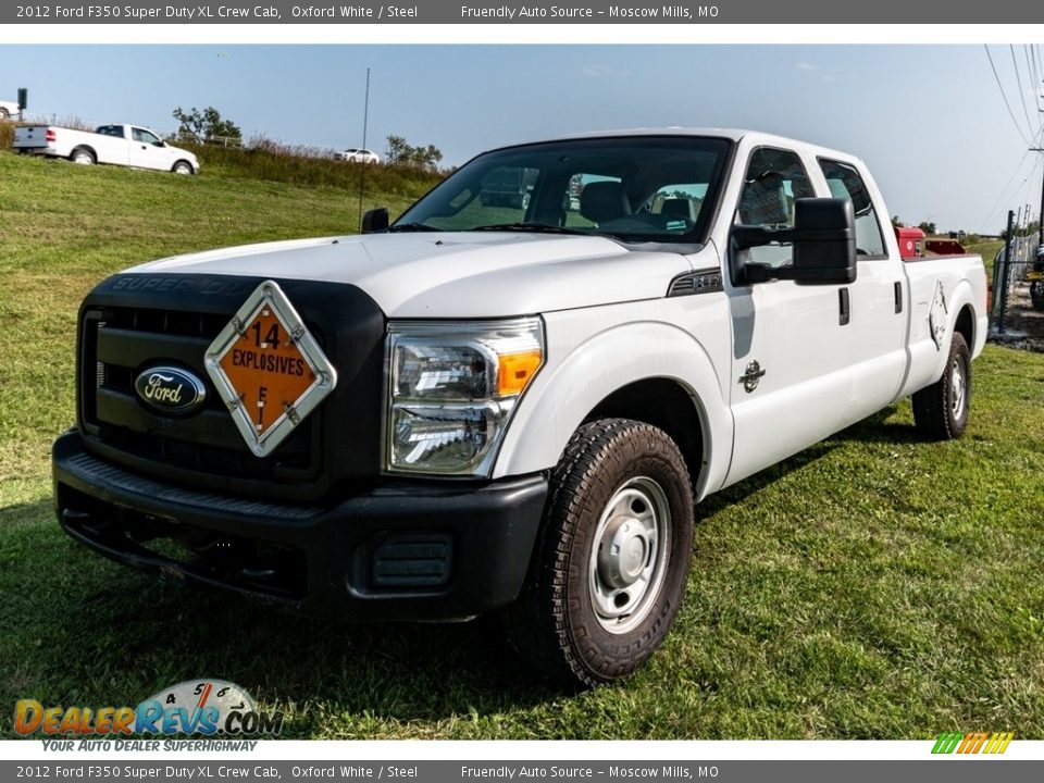 2012 Ford F350 Super Duty XL Crew Cab Oxford White / Steel Photo #8