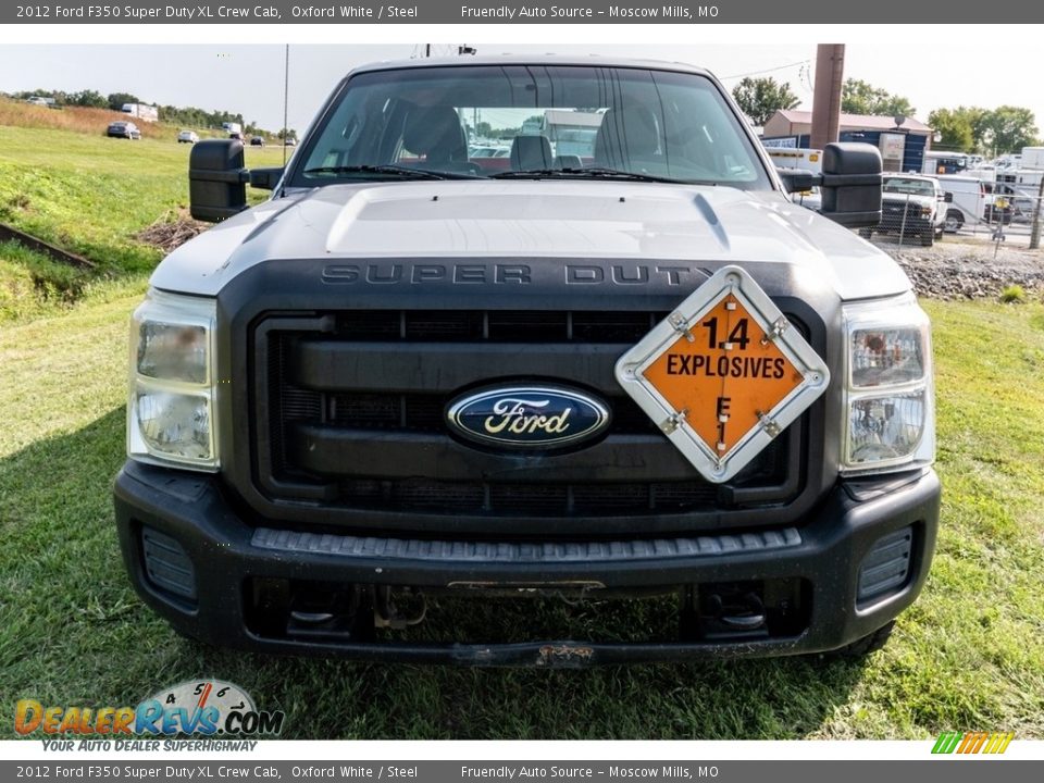 2012 Ford F350 Super Duty XL Crew Cab Oxford White / Steel Photo #9